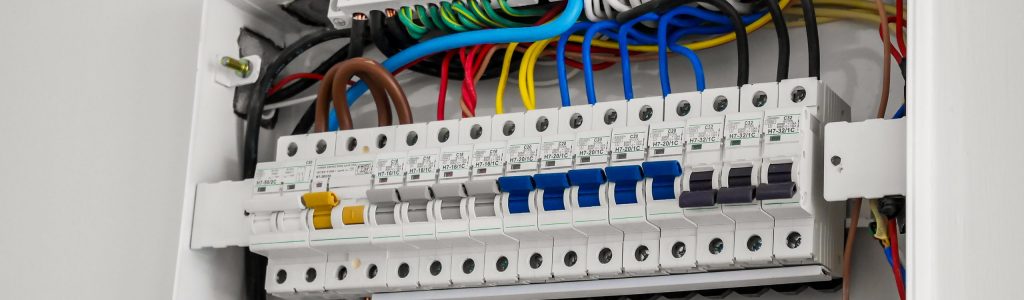 Consumer unit on wall after fuse box replacement - Full Circuit Electrical