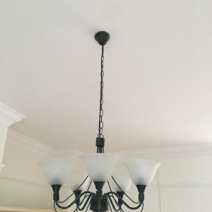 Full Circuit Electrical - Domestic hanging light fixture installation - Before
